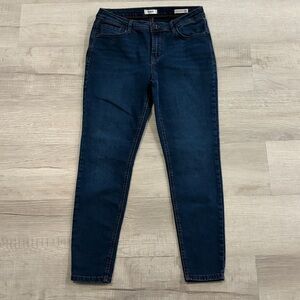 Kensie Effortless Ankle Dark Wash Mid Rise Skinny Jeans 10/30